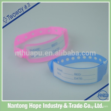 Medical plastic hospital id bracelets